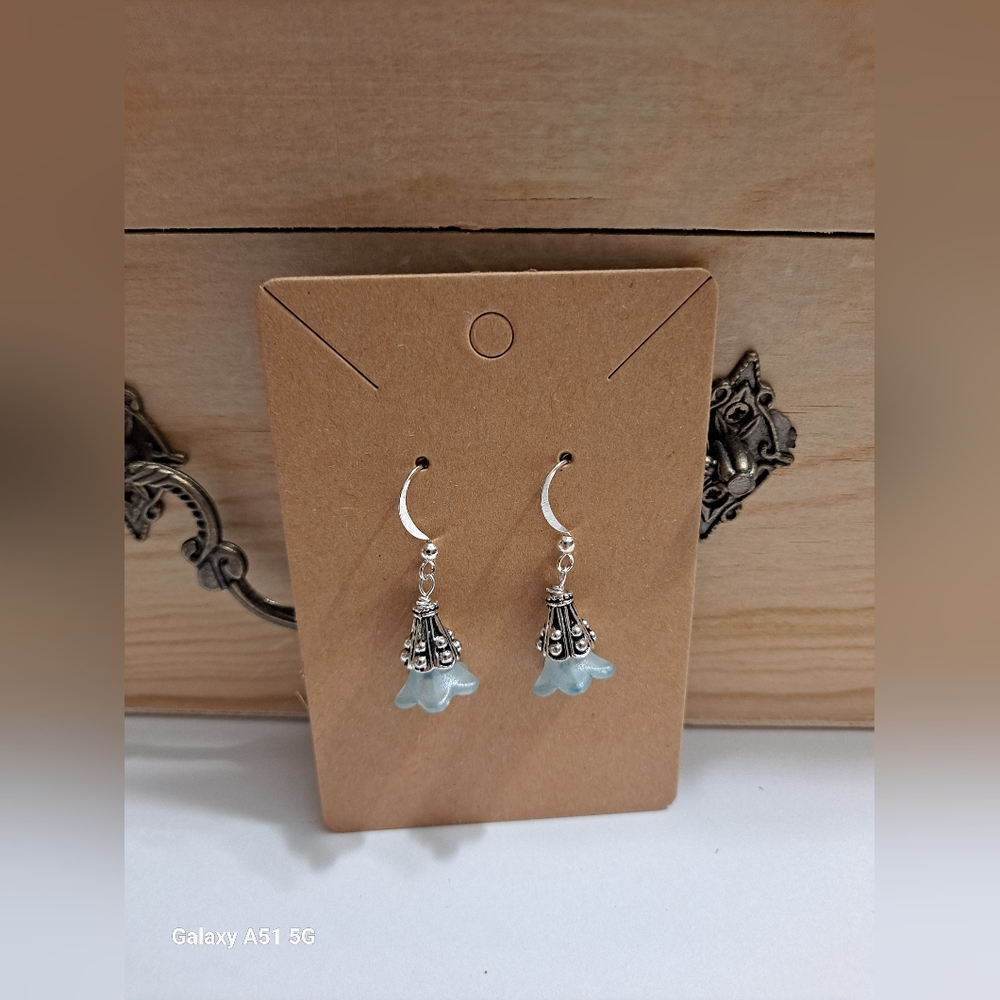 Blue Flower Earrings